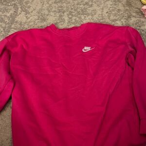 Nike pink sweatshirt youth L
